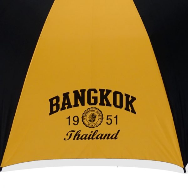 ร่มขนาดกลาง 28นิ้ว สีเหลืองดำ งานBangkok