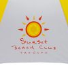 ร่มขนาดกลาง 28นิ้ว สีขาวเหลือง งานsunset