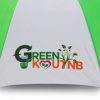 ร่มขนาดเล็ก 22นิ้ว สีขาวเขียว งานGreen